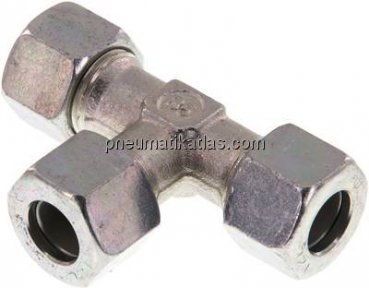 T-Schneidringverschraubung 12 L (M18x1,5), Stahl verzinkt