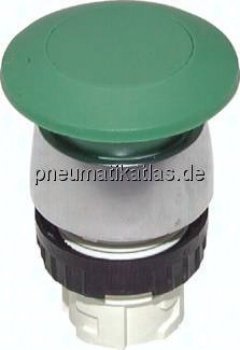Betätigeraufsatz 22mm, Pilztaster (grün)