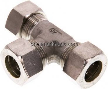 T-Schneidringverschraubung 22 L (M30x2), Klemmring 1.4571 (NC)