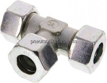 T-Schneidringverschraubung 25 S (M36x2), Stahl verzinkt