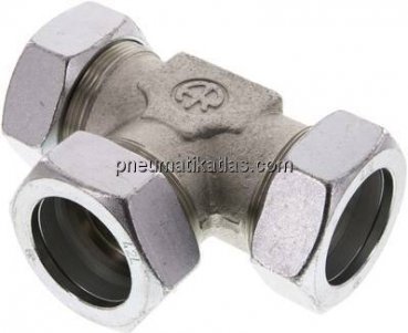 T-Schneidringverschraubung 42 L (M52x2), Stahl verzinkt