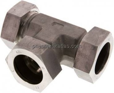 T-Schneidringverschraubung 42 L (M52x2), 1.4571