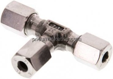 T-Schneidringverschraubung 6 L (M12x1,5), 1.4571