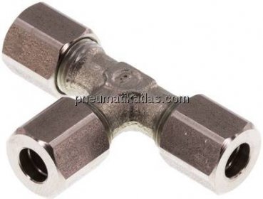 T-Schneidringverschraubung 6 LL (M10x1), Stahl verzinkt