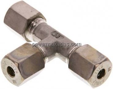 T-Schneidringverschraubung 6 S (M14x1,5), Klemmring 1.4571 (NC)