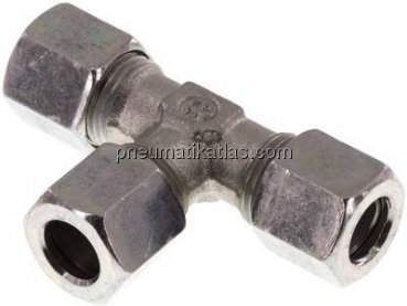 T-Schneidringverschraubung 8 LL (M12x1), Stahl verzinkt