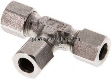 T-Schneidringverschraubung 8 LL (M12x1), 1.4571