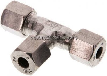 T-Schneidringverschraubung 8 S (M16x1,5), 1.4571