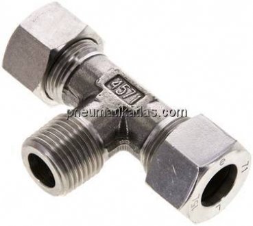 T-Schneidringverschraubung R 1/2"-15 L (M22x1,5), 1.4571