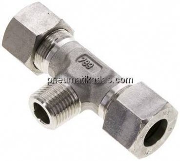 T-Schneidringverschraubung R 1/2"-16 S (M24x1,5), 1.4571