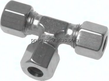 Preview: T-Schneidringverschraubung 4 LL (M8x1), 1.4571