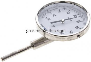 Bimetallthermometer, senkrecht D100/-20 bis +60°C/63mm