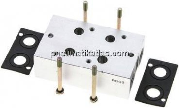 Mehrfachanschlussplatte (2-fach) für 3/2-Wege Ventile