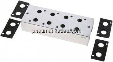 Mehrfachanschlussplatte (4-fach) für 3/2-Wege Ventile