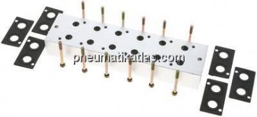 Mehrfachanschlussplatte (6-fach) für 3/2-Wege Ventile