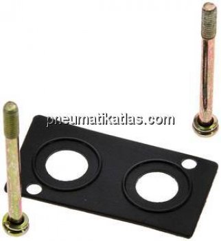 Ersatzdichtung und Schrauben für V 33-Reihenanschlussplatte