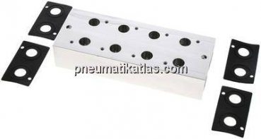 Mehrfachanschlussplatte (4-fach) für 3/2-Wege Ventile