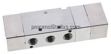 5/3-Wege Pneumatikventil, Mittelstellung entlüftet, G 1/4" (Pilot G 1/8")