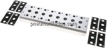 Mehrfachanschlussplatte (8-fach) für 5/2-Wege & 5/3-Wege Ventile