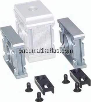 Preview: MULTIFIX Anschlussplatte mit Koppelpaket, G 3/4"