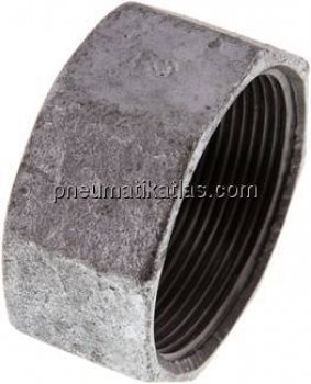 Verschlusskappe Rp 2", Temperguss verzinkt