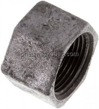 Verschlusskappe Rp 3/4", Temperguss verzinkt
