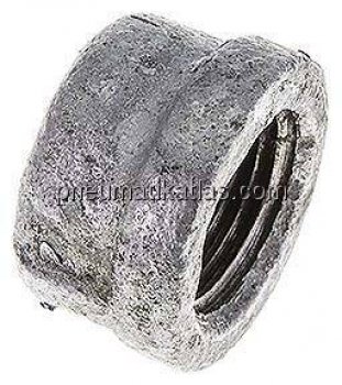 Verschlusskappe Rp 1/2", Temperguss verzinkt