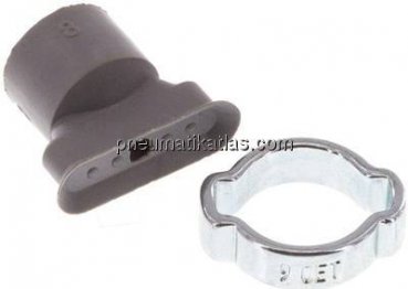 Ovalsauger, 15 x 5mm, Hub 1mm, NBR (60A, grau)