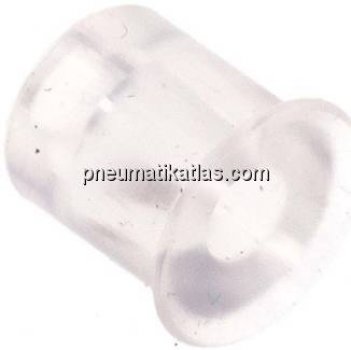 Flachsauger, P-Serie, 11,0x1,0mm, Silikon (50A, transparent)