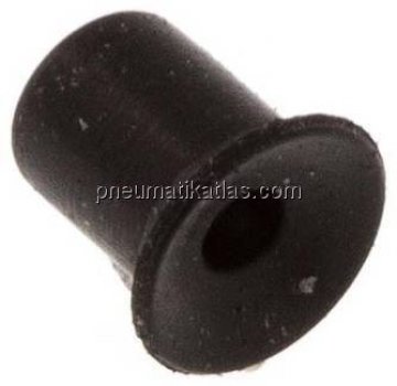 Flachsauger, P-Serie, 7,0x1,0mm, CR (50A, schwarz)