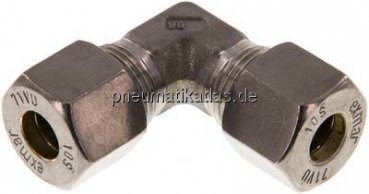 Winkel-Schneidringverschraubung 10 S (M18x1,5), Klemmring 1.4571 (NC)