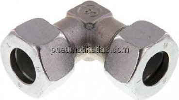 Winkel-Schneidringverschraubung 18 L (M26x1,5), Stahl verzinkt