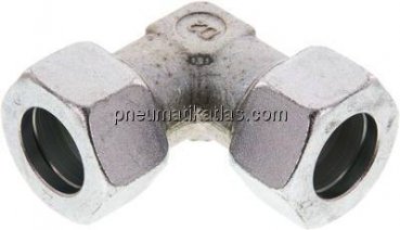 Winkel-Schneidringverschraubung 22 L (M30x2), Stahl verzinkt