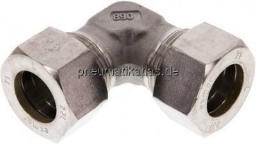 Winkel-Schneidringverschraubung 22 L (M30x2), Klemmring 1.4571 (NC)