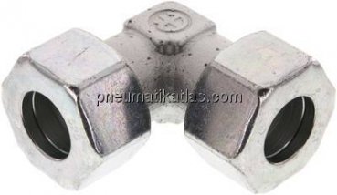 Winkel-Schneidringverschraubung 25 S (M36x2), Stahl verzinkt