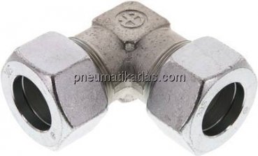 Winkel-Schneidringverschraubung 30 S (M42x2), Stahl verzinkt