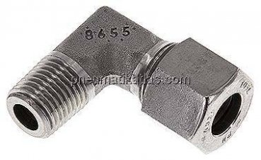 Winkel-Schneidringverschraub. R 1/4"-10 L (M16x1,5), 1.4571