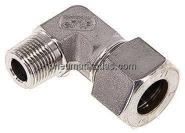 Winkel-Schneidringverschraub. R 3/8"-15 L (M22x1,5), Klemmring 1.4571 (NC)