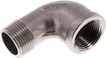 90°-Einschraubwinkel NPT 3/4"(IG)-NPT 3/4"(AG), 1.4408