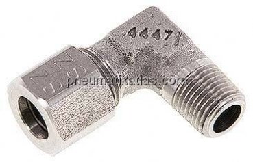 Winkel-Schneidringverschraub. R 1/8"-8 LL (M12x1), 1.4571