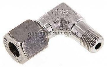 Winkel-Schneidringverschraub. R 1/8"-8 L (M14x1,5), 1.4571