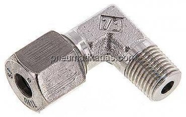 Winkel-Schneidringverschraub. R 1/4"-8 S (M16x1,5), 1.4571