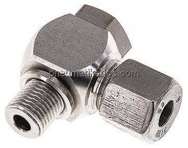 Winkel-Schwenkverschraubung G 1/4"-8 S (M16x1,5), 1.4571