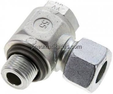 Winkel-Schwenkverschraubung G 1/2"-16 S (M24x1,5), Stahl verzinkt