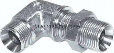 Winkel-Schottnippel, 60°-Kegel G 1/4", Stahl verzinkt