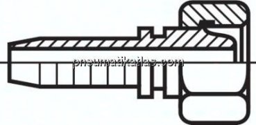 Pressanschluss DKL (45°), M 26 x 1,5 (18 L)