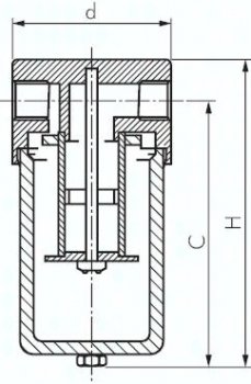 Preview: Filter, G 1/4", Edelstahl 1.4404