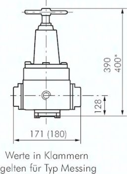 Druckregler, 1.4404, G 1-1/2", 0,5 - 8bar (nicht rücksteuerbar)