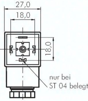 Magnetspule für Magnetventil 12 V=, Bauf. D, Steckergr.3