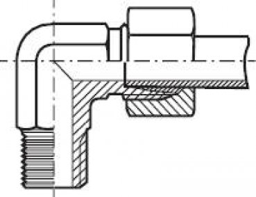 Preview: Winkel-Schneidringverschraub. R 3/8"-15 L (M22x1,5), 1.4571